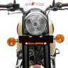 Allextreme EXNPL050 Steel Number Plate Set Front and Rear with Led Light (Silver Colour) Corrosion Proof Licence Plate