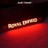 Allextreme EXNPL050 Steel Number Plate Set Front and Rear with Led Light (Silver Colour) Corrosion Proof Licence Plate