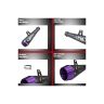 AllExtreme EX51MSP 51mm Inlet Long Grenade Launcher Shape Exhaust Pipe Muffler Silencer with Explosion Fire Shot Sound Compatible for Scooter Motorbike (Purple Tail)