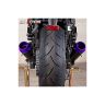 AllExtreme EX51MSP 51mm Inlet Long Grenade Launcher Shape Exhaust Pipe Muffler Silencer with Explosion Fire Shot Sound Compatible for Scooter Motorbike (Purple Tail)