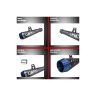 AllExtreme EX51MSB 51mm Inlet Long Grenade Launcher Shape Exhaust Pipe Muffler Silencer with Explosion Fire Shot Sound Compatible for Scooter Motorbike (Blue Tail)