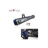 AllExtreme EX51MSB 51mm Inlet Long Grenade Launcher Shape Exhaust Pipe Muffler Silencer with Explosion Fire Shot Sound Compatible for Scooter Motorbike (Blue Tail)