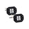 AllExtreme EX6CFL2 Dually Flush Mount 4D Optic Projector Lens CREE LED Fog Light for Truck Jeep Tractors (18W, White Light, 2 PCS)