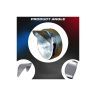 Allextreme EXMHC184 Metal Headlamp Cap Waterproof & Chrome Finished Headlight Shade Compatible with Bikes (Silver, 1pc)