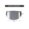 Allextreme EXMHC184 Metal Headlamp Cap Waterproof & Chrome Finished Headlight Shade Compatible with Bikes (Silver, 1pc)