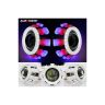 Allextreme EXPLBRW Projector LED Lamp 12v IP65 Waterproof 3-stylish Angel Ring Compatible with Cars, Motorcycles & Other Vehicles- Multicolor