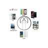 Allextreme MAK 3.5 mm Stereo Headphone with Mic and Inline Control for iPhone, Samsung Mobiles and Tablets (White)