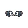 Allextreme EXBU3F2 U3 LED Fog Light Universal Spot Driving Head Lamp with Blue Ring for Cars Bikes and Motorcycles (8W, White & Blue Light, 2 PCS)