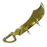 AllExtreme EXREBFM Front Mudguard Khukhri Fender Plate Brass Metal Decorative for Motorcycle Accessory