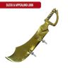 AllExtreme EXREBFM Front Mudguard Khukhri Fender Plate Brass Metal Decorative for Motorcycle Accessory