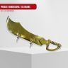 AllExtreme EXREBFM Front Mudguard Khukhri Fender Plate Brass Metal Decorative for Motorcycle Accessory