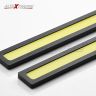 AllExtreme EXDW2C Universal Ultra Bright Daytime Running LED Lights Waterproof Slim Chip COB LEDs Strip DRL Lamp for Cars (6W, White Light, 2 PCS)