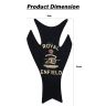 AllExtreme EXTP193 Customized Enfield Bullet Fuel/Gas Tank Pad Protector Decal Sticker (Black)