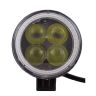 Allextreme EX4LD1R 4 LED Fog Light Spot Beam Waterproof Pod Driving Work Light with Red Outer Ring for Motorcycle Jeep Truck Boat and Cars (20W, White Light and Red, 1 PC)
