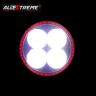 Allextreme EX4LD1R 4 LED Fog Light Spot Beam Waterproof Pod Driving Work Light with Red Outer Ring for Motorcycle Jeep Truck Boat and Cars (20W, White Light and Red, 1 PC)