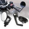 AllExtreme EX78RBM Universal 7/8 Inch Handlebar Motorcycle Rear View Side Mirrors Set Compatible for Bullet Classic Electra Standard 350cc & 500cc (Black, 2 PCS)