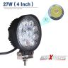 Allextreme 9 LED Round Fog Light 4 Inch Waterproof Flood Lamp with Mounting Brackets for Motorcycle & Cars (Pack of 2)