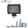 Allextreme EX6OL1P 6 LED Fog Light Bar 4 inch Waterproof High Beam CREE Work Light for Motorcycle Car Truck and Jeep (18W, White Light, 1 PC)