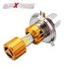 AllExtreme H4 Missile Projector LED Headlight Bulb for Motorcycle, Scooter, Car, Truck, ATV (9W, Golden, Pack of 1)