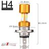 AllExtreme H4 Missile Projector LED Headlight Bulb for Motorcycle, Scooter, Car, Truck, ATV (9W, Golden, Pack of 1)