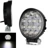 Allextreme EX14RW1 14 LED Round Fog Light 4 Inches Waterproof Off Road Driving Lamp for Car and Motorcycle (42W, White Light, 1 PC)
