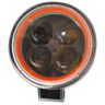 Allextreme EX4LD1O 4 LED Fog Light Spot Beam Waterproof Driving Work Light with Outer Ring for Motorcycle Jeep Truck Boat and Cars (20W, White Light and Orange, 1 PC)