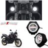 Allextreme EXU23F2 30W U23 Auxiliary Fog Lamp Waterproof Driving Spot LED Lights with Blue Demon & Red Angel Eyes for Bikes Cars Trucks ATVs SUVs Jeeps Boats (Multicolor, 2 PCS)