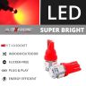 Allextreme EXT10RD2 LED Parking Light Super Bright 5 SMD Car Interior License Plate Wedge Dome Trunk Dashboard Bulb for Car Bike and Motorcycle (0.6W, Red, 2 PCS)