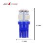 Allextreme EXT10B2P LED Parking Light Super Bright 5 SMD Car Interior License Plate Wedge Dome Trunk Dashboard Bulb for Car Bike and Motorcycle (0.6W, Blue, 2 PCS)