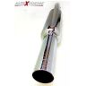 AllExtreme EXULS4 Mini Short Bottle Empty Punjabi Silencer Exhaust with Bush Compatible for BS3 and BS4 Model Bullet 350cc and 500cc (Chrome)