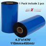 AllExtreme 3.34" x 70 M Thermal Transfer Ribbon 2 Roll Enhanced Wax Resin Ink Compatible with Eltron Datamax for Barcode Label Tag Printing (Pack of 2)