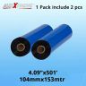 AllExtreme Thermal Transfer Resin Enhanced Wax Ribbon Ink Outside for Barcode Label Tag Printing (42MM*200M, Pack of 2)