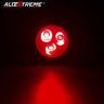 Allextreme EX3LLR2 3 LED Round Multicolor Strobe LED Light Police Warning Flash Lamp for Bike, Car, Motorcycle, and SUV (5W, Red, 2 PCS)
