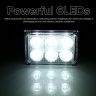 Allextreme EX6FO1P 6 LED Fog Light Bar Waterproof High Beam Off Road Driving Work Lamp for Motorcycle and Cars (18W, White Light, 1 PC)