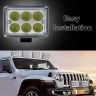 Allextreme EX6FO1P 6 LED Fog Light Bar Waterproof High Beam Off Road Driving Work Lamp for Motorcycle and Cars (18W, White Light, 1 PC)
