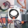 AllExtreme EXBNCL1 Anti-Theft Protection Bike Cable Lock 4 Digit Security Resettable Combination Number Locks for Helmets (2 Feet)