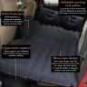 AllExtreme EXUCMB1 Multifunctional Inflatable Car Bed Mattress Universal Car Back Seat Travel Air Inflation with Two Air Pillows, Car Air Pump and Repair Kit (Black)