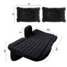 AllExtreme EXUCMB1 Multifunctional Inflatable Car Bed Mattress Universal Car Back Seat Travel Air Inflation with Two Air Pillows, Car Air Pump and Repair Kit (Black)