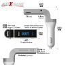 AllExtreme EXCARG7 Wireless in-Car Hand Free Call/Stereo Music Player Bluetooth FM Transmitter with USB Car Mobile Charger for All Android Smartphone & Other Devices (Silver)
