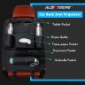 Allextreme EXCOWPB PU Leather Car Auto Seat Back Multi Pocket Organizer Universal Backseat Travel Bag for Tissue Box, Bottle and Document Storage (Black)