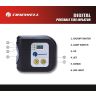 AllExtreme EXDAC35 12V DC Digital Tire Inflator Air Compressor Pump with Digital Gauge and Emergency Flash Light for Cars, SUVs, Motorcycles, Bicycles and Sports Accessories (200 PSI)
