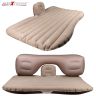 Allextreme Multifunctional Inflatable Car Bed Mattress with Two Air Pillows, Car Air Pump and Repair Kit for Travel, Trips, Camping, Picnic, Pool & Beach|Universal Fit (Cream)