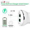AllExtreme 3.1A Dual USB Port High Speed Travel Smart Car Charger for All Android and iPhone Devices (White)