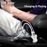 AllExtreme 3.1A Dual USB Port High Speed Travel Smart Car Charger for All Android and iPhone Devices (White)