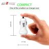 AllExtreme 3.1A Dual USB Port High Speed Travel Smart Car Charger for All Android and iPhone Devices (White)
