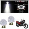 Allextreme EX6LRF2 Universal 6 LED Round Fog Auxiliary Light with Metal Stand for Bikes Motorcycle and Cars (18W, White Light, 2 PCS)
