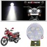Allextreme EX6RFL2 Universal 6 LED Round Fog Auxiliary Light with 7/8 Inch Handlebar Switch and Metal Stand for Bike, Motorcycle and Cars (18W, White Light, 2 PCS)