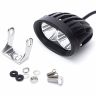AllExtreme EX4DPL2 4 Inch Oval CREE LED SMD Projector Fog Lamp with Spot Flood Beam for Car & Motorcycle (20W, White Light, 2 PCS)