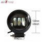 Allextreme EXM202W 3 LED Round Fog Light 4 Inches Waterproof Driving Spot Lamp with Mounting Bracket for Car and Motorcycle (30W, White Light, 1 PC)
