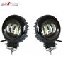 Allextreme EXM202W 3 LED Round Fog Light 4 Inches Waterproof Driving Spot Lamp with Mounting Bracket for Car and Motorcycle (30W, White Light, 1 PC)